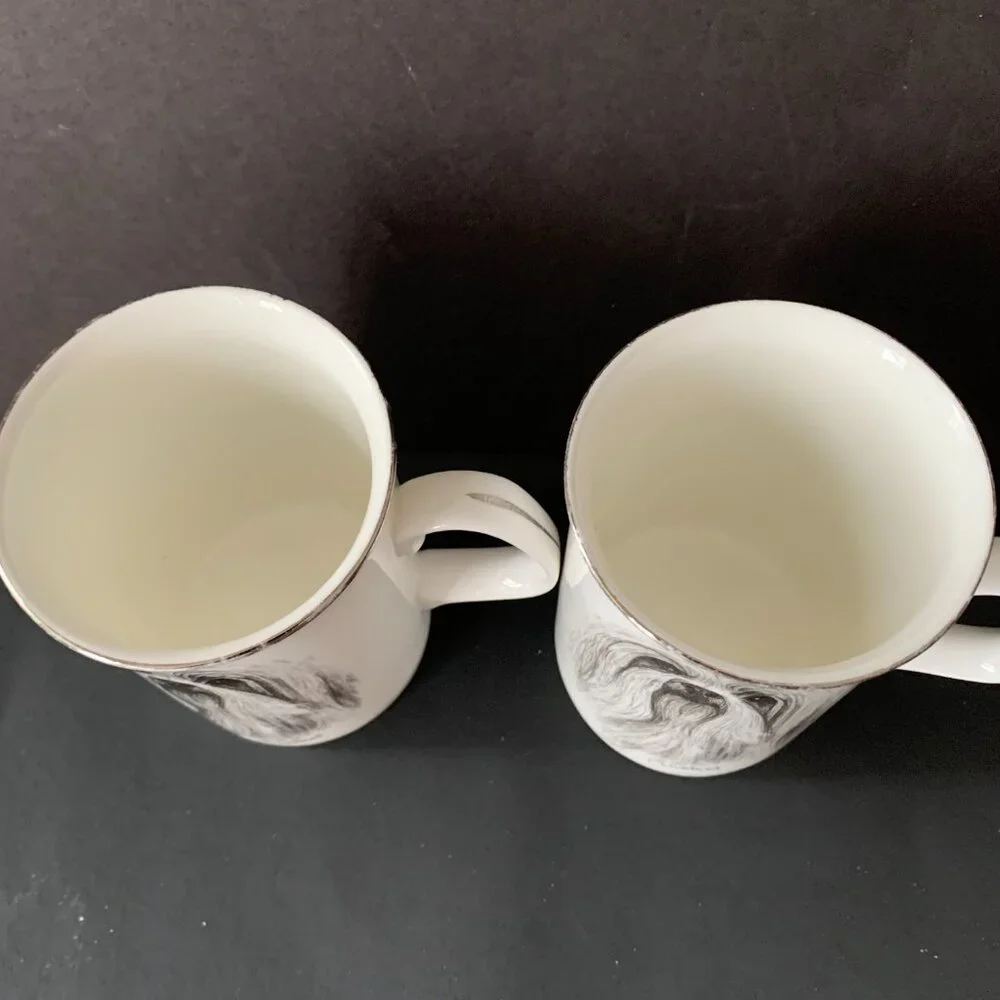 HARMONI DESIGNS BONE CHINA SHIH TZU DOG COFFEE TEA MUG  SET OF 2 MADE IN ENGLAND - Picture 3 of 9